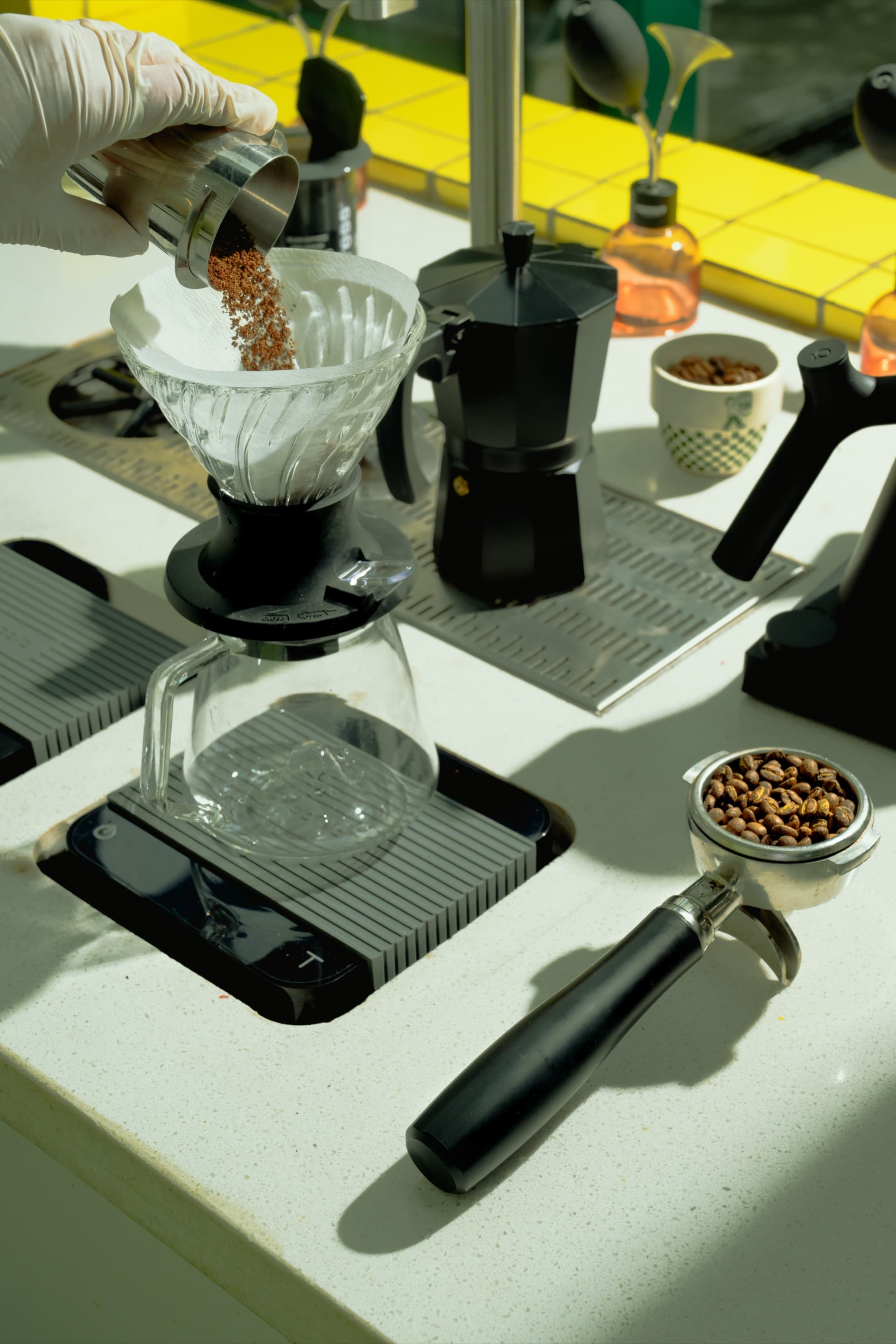 Coffee brewing at Jacob's Brew House